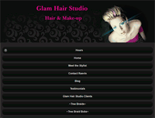 Tablet Screenshot of glam-hair-studio.com